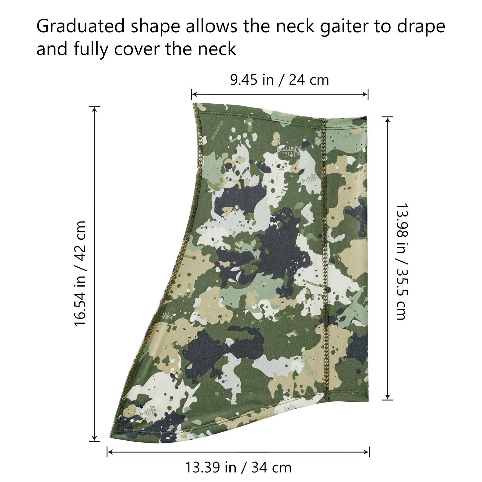 UPF 50  Neck Gaiter with Breathable Holes