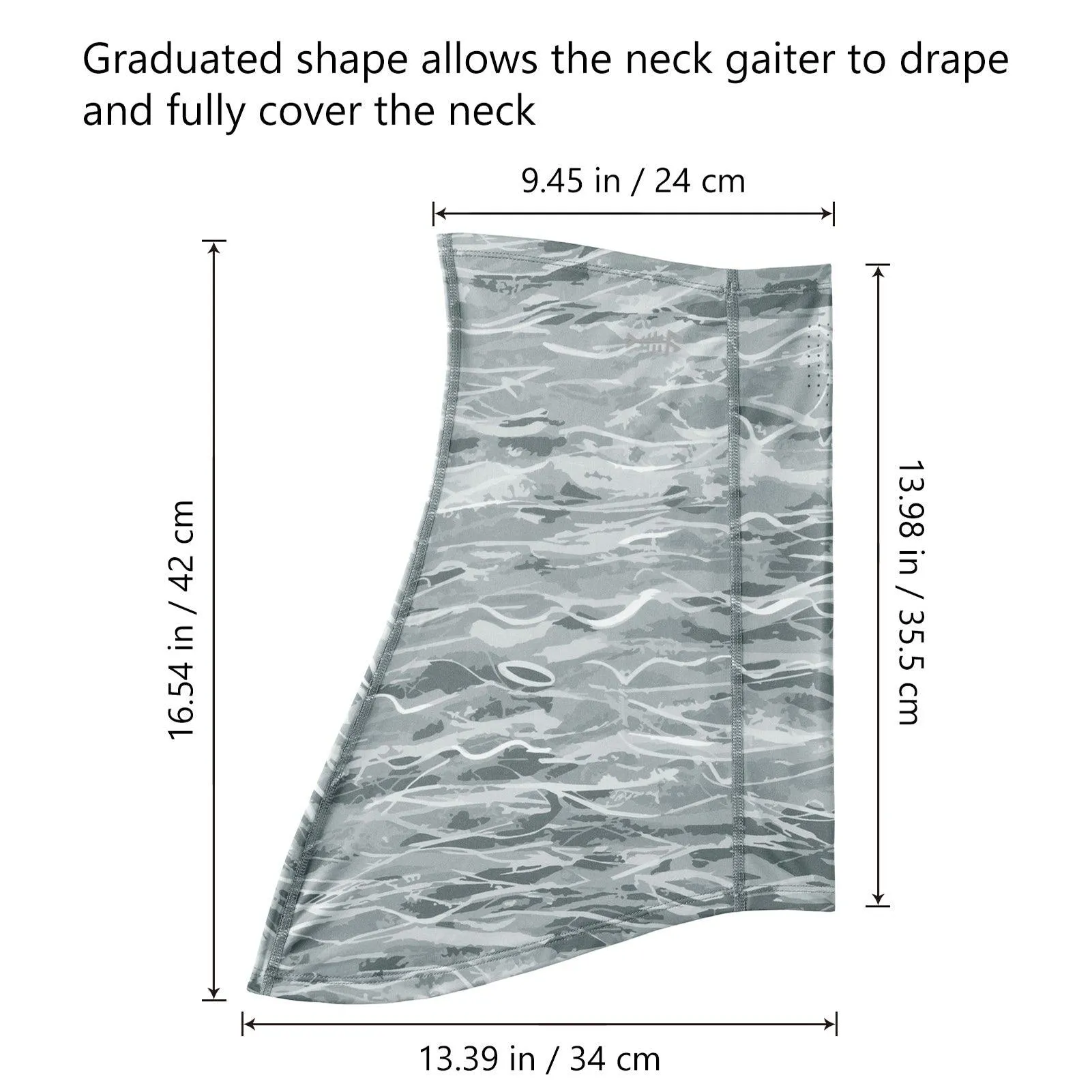 UPF 50  Neck Gaiter with Breathable Holes
