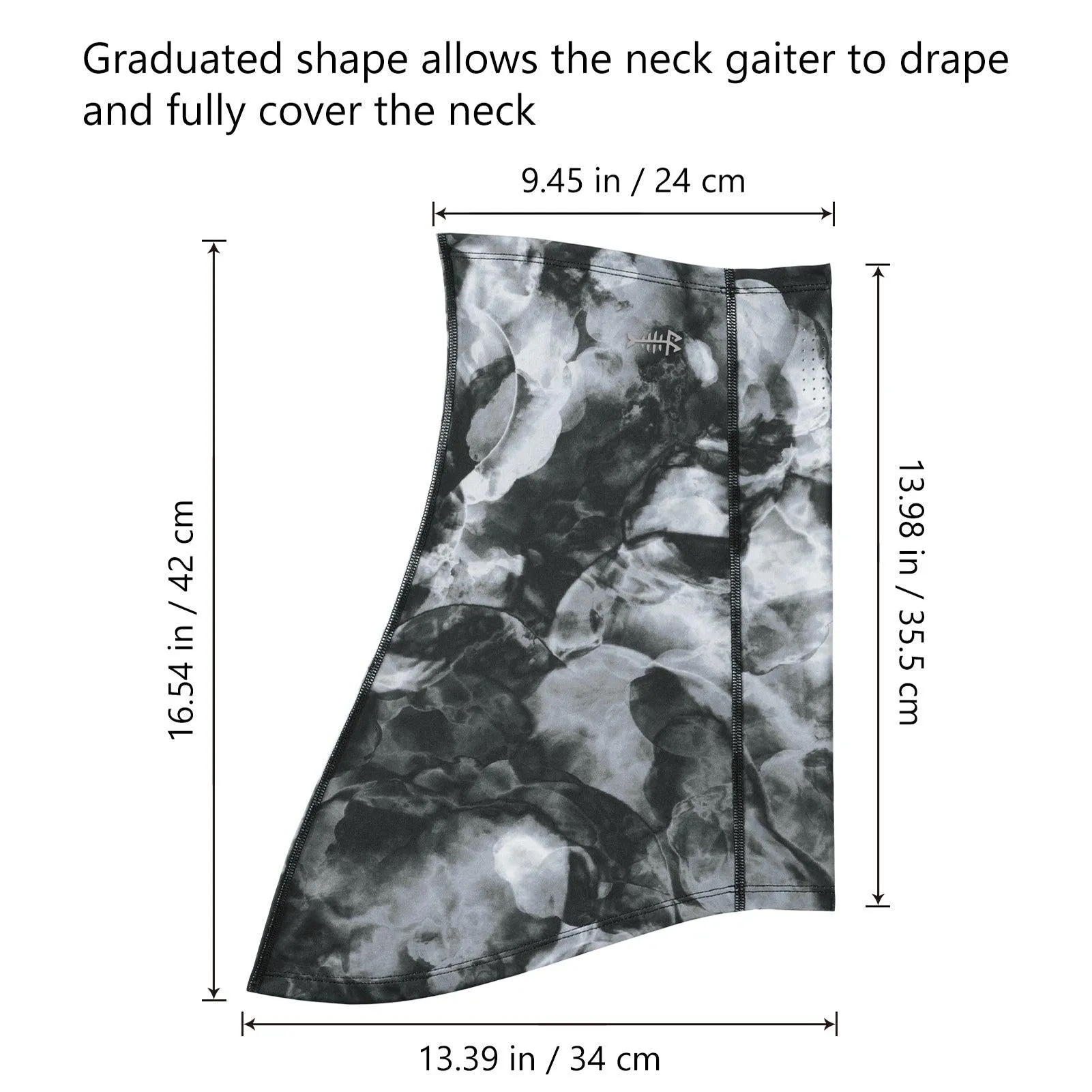 UPF 50  Neck Gaiter with Breathable Holes