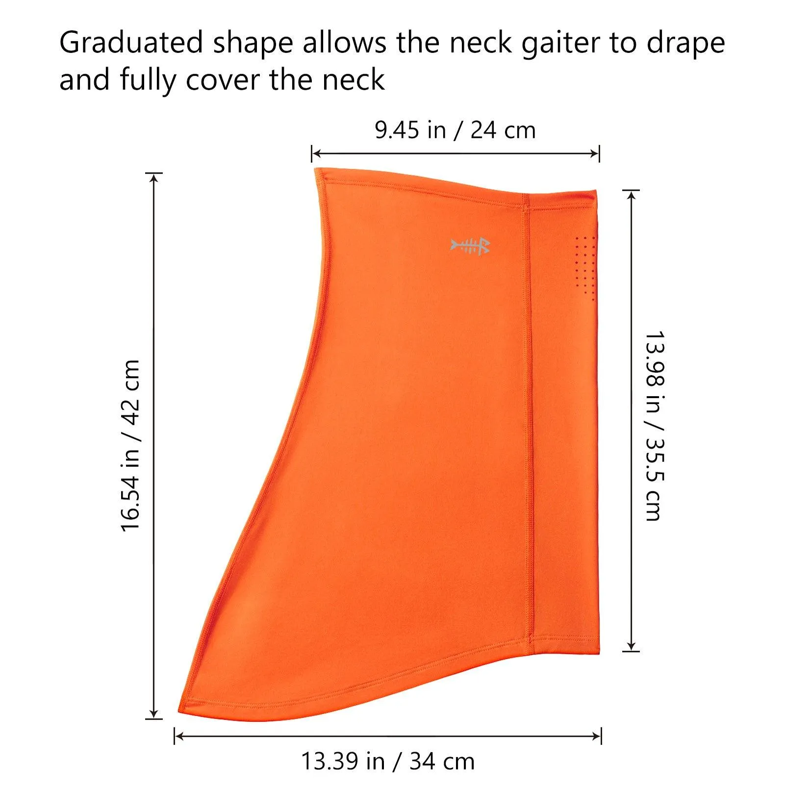 UPF 50  Neck Gaiter with Breathable Holes
