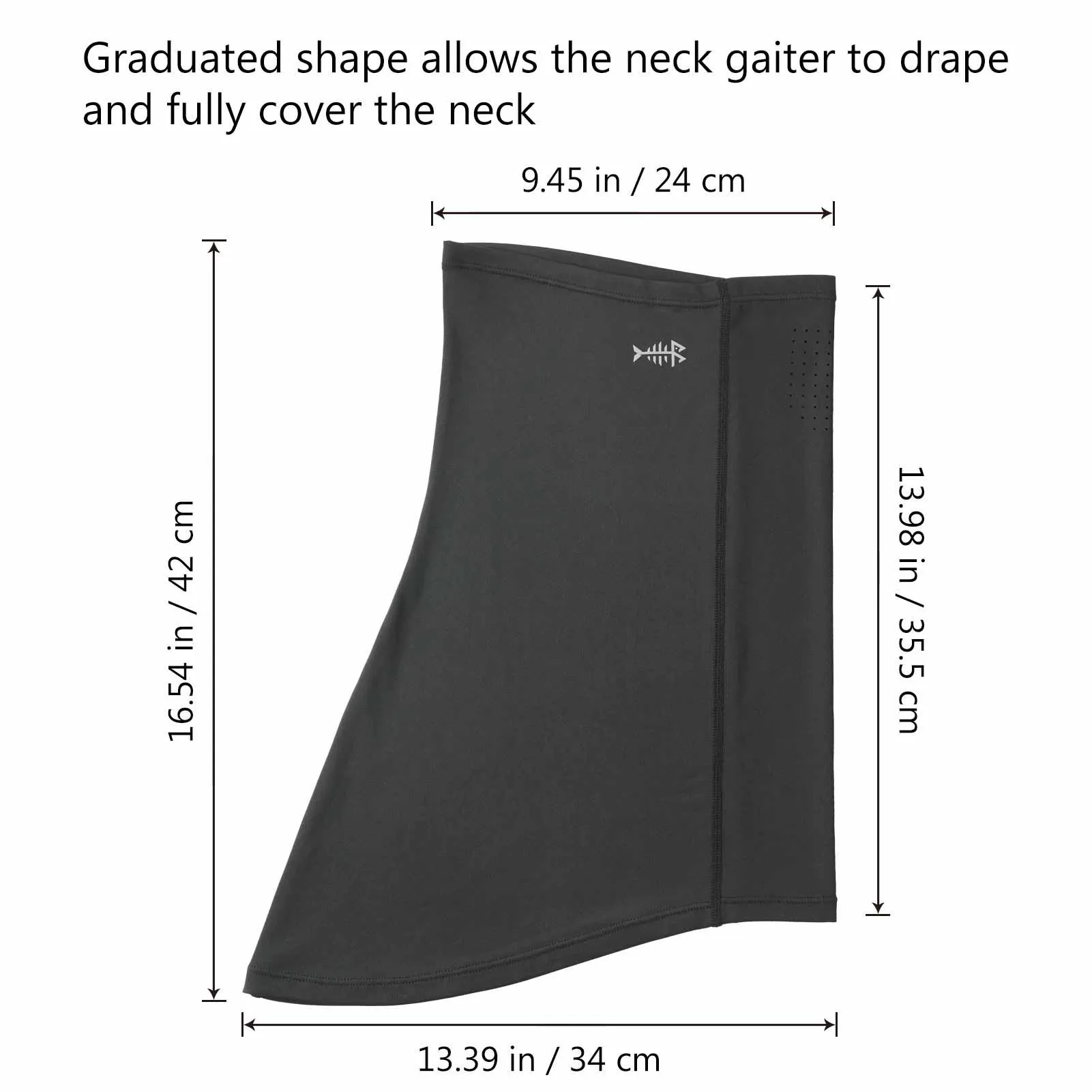 UPF 50  Neck Gaiter with Breathable Holes