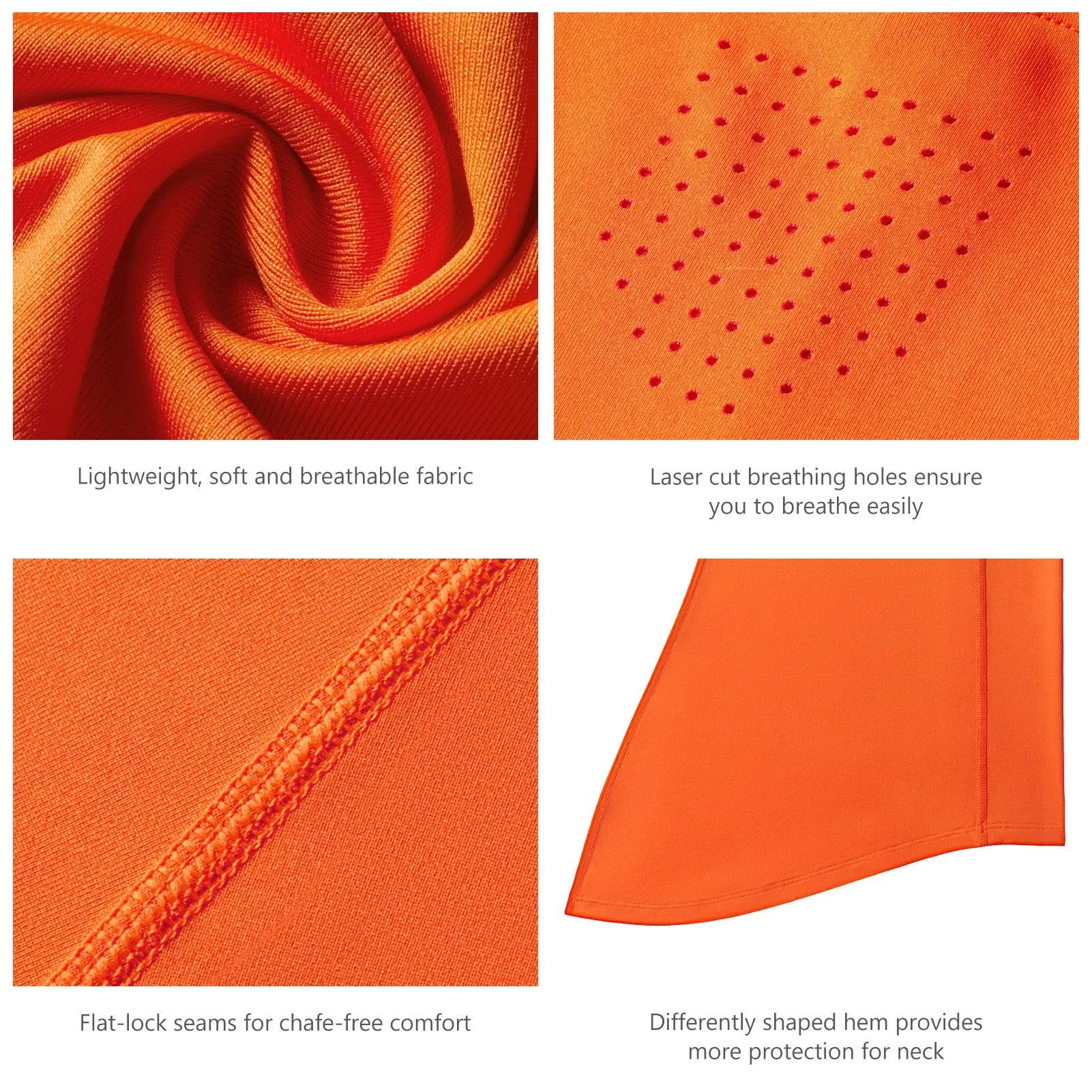 UPF 50  Neck Gaiter with Breathable Holes