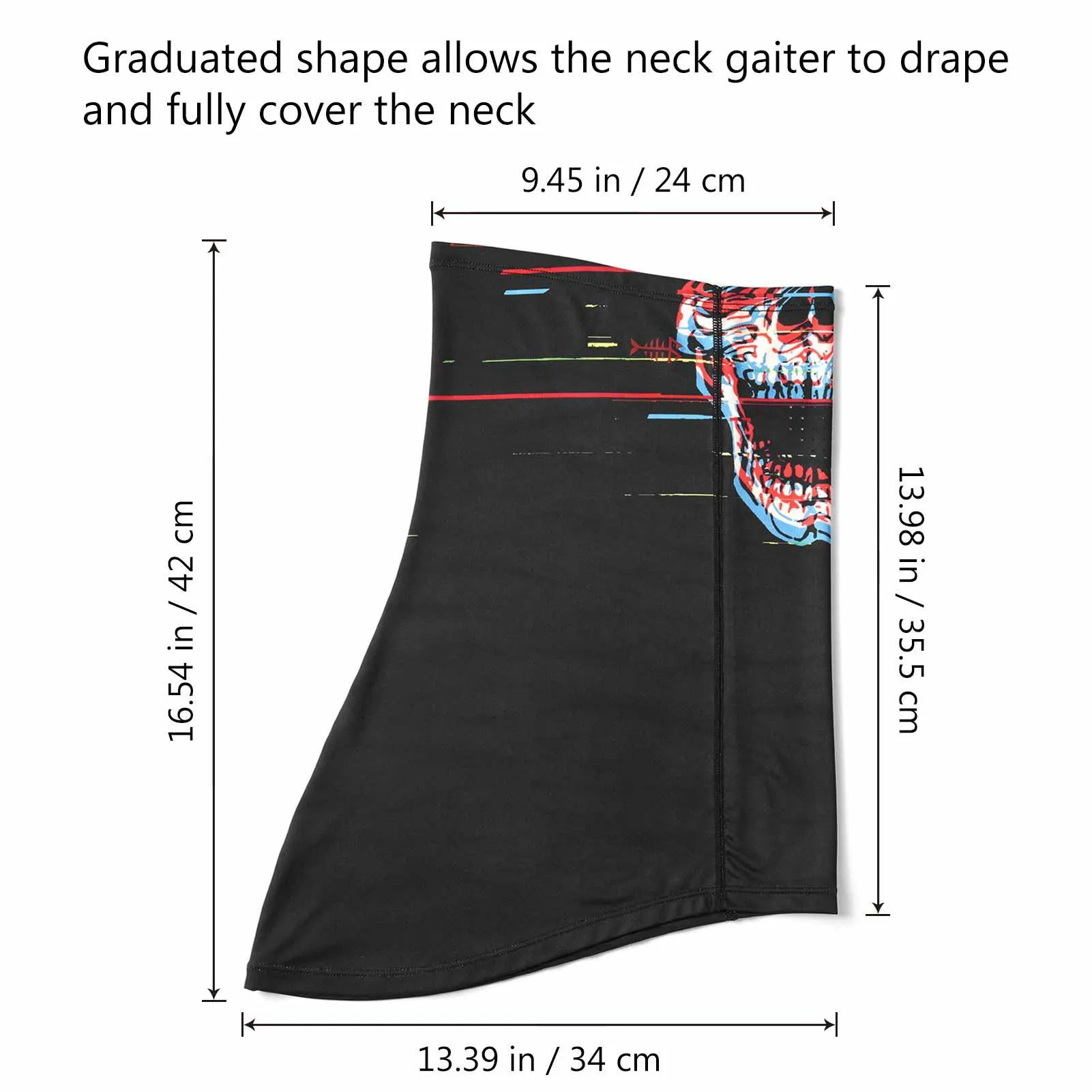 UPF 50  Neck Gaiter with Breathable Holes