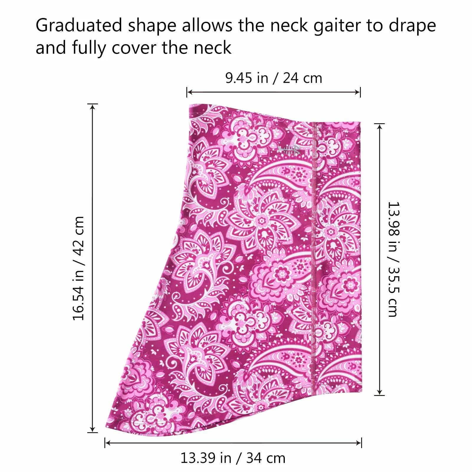 UPF 50  Neck Gaiter with Breathable Holes