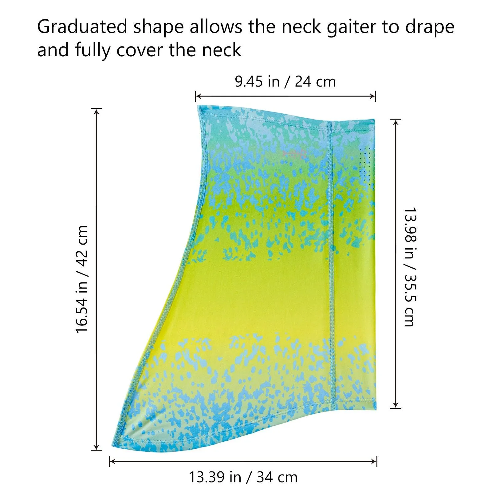 UPF 50  Neck Gaiter with Breathable Holes