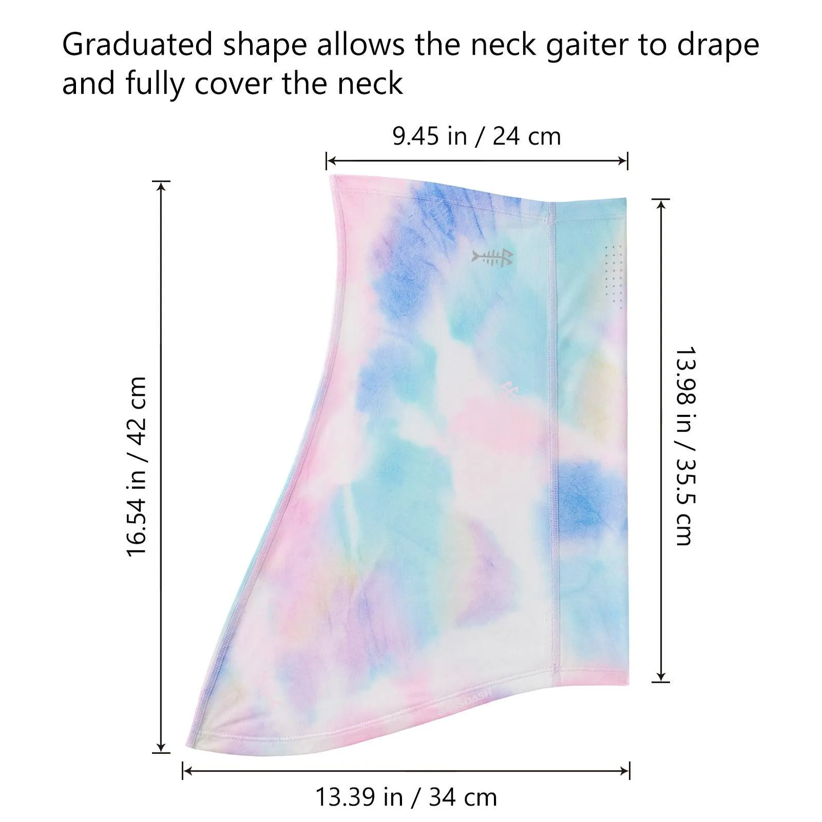UPF 50  Neck Gaiter with Breathable Holes