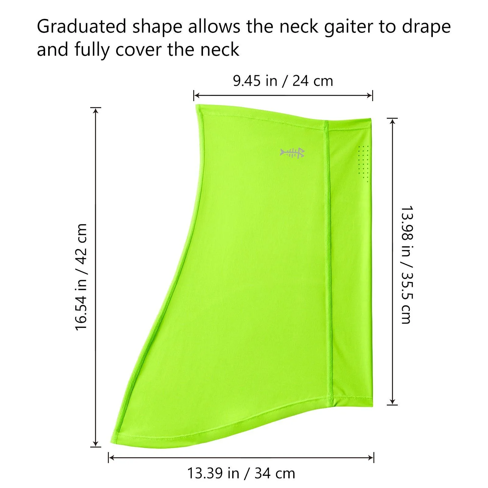 UPF 50  Neck Gaiter with Breathable Holes