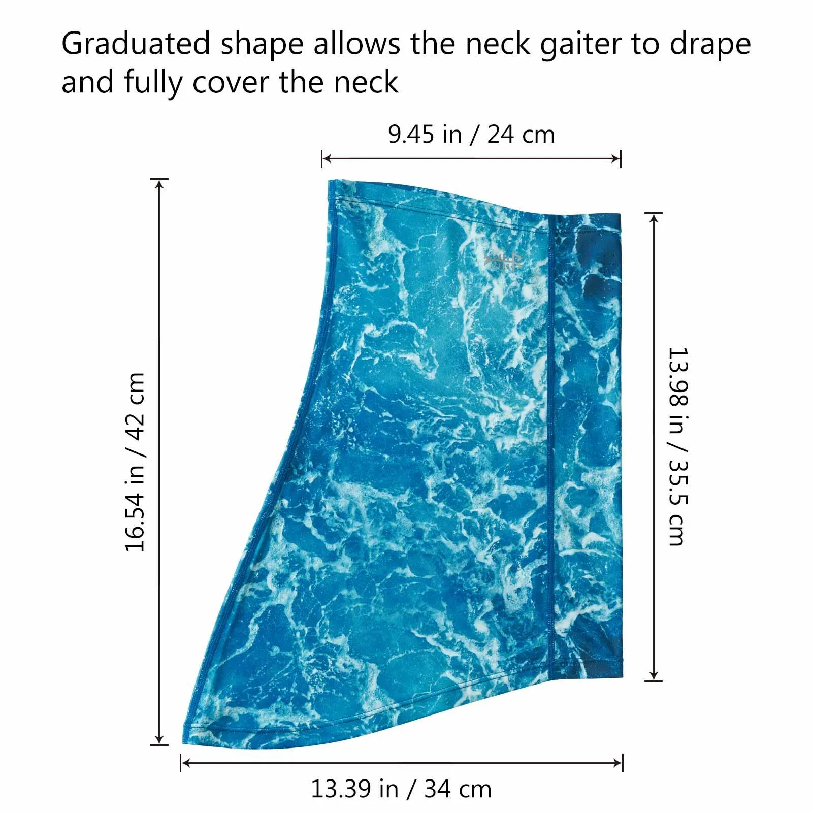 UPF 50  Neck Gaiter with Breathable Holes