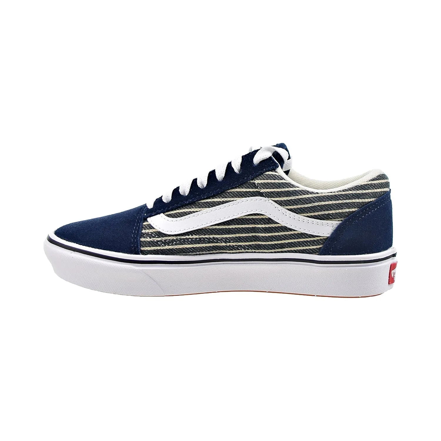 Vans Comfycush Old Skool Men's Shoes Dress Blues-True White