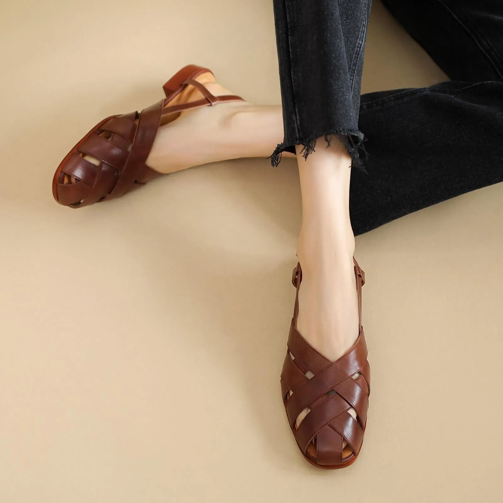 Velda - Fisherman Flat Sandals