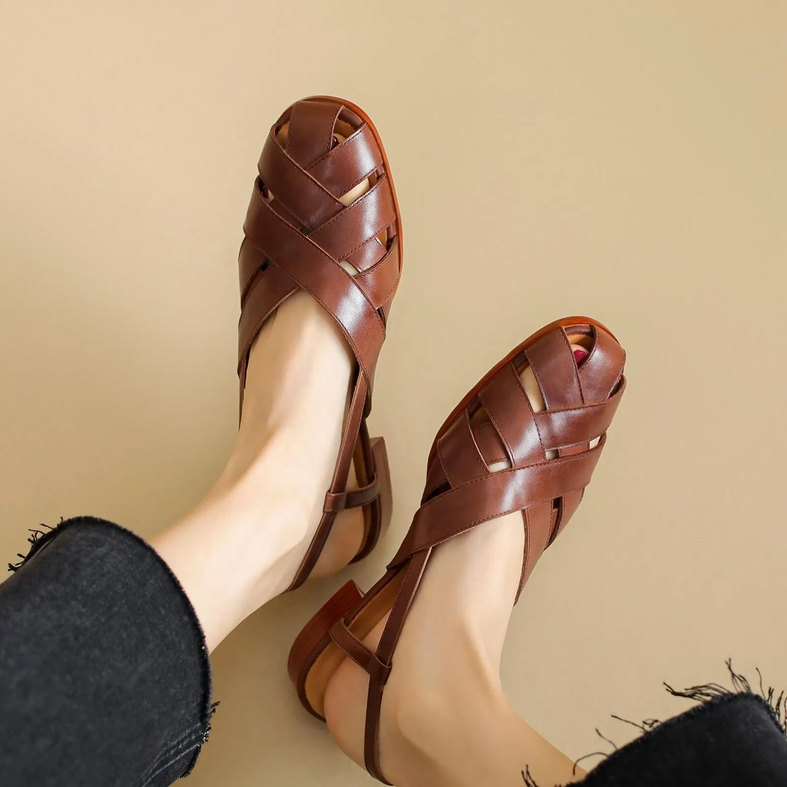 Velda - Fisherman Flat Sandals