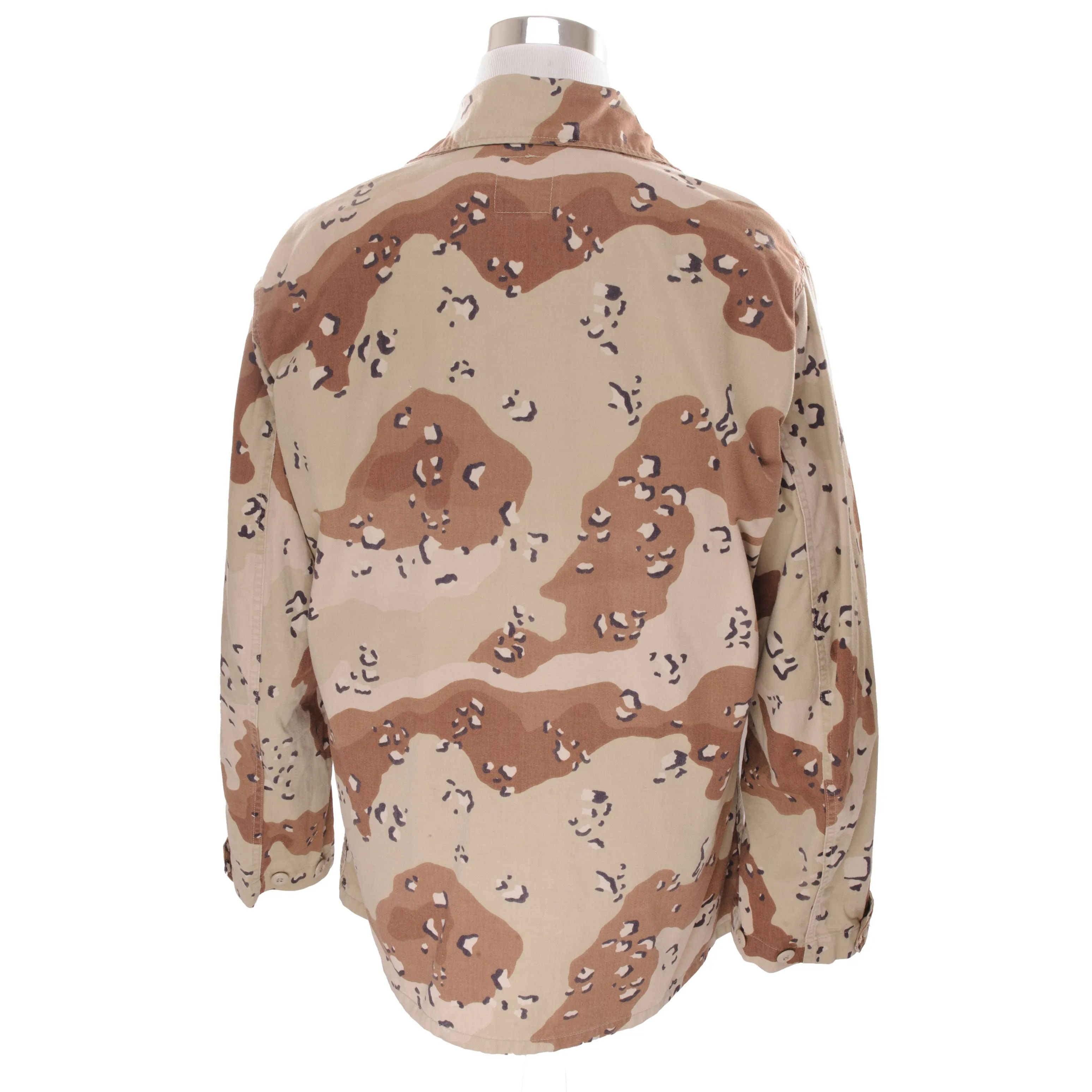 VINTAGE US ARMY DESERT CAMO CHOCOLATE CHIP JACKET 1990 LARGE LONG