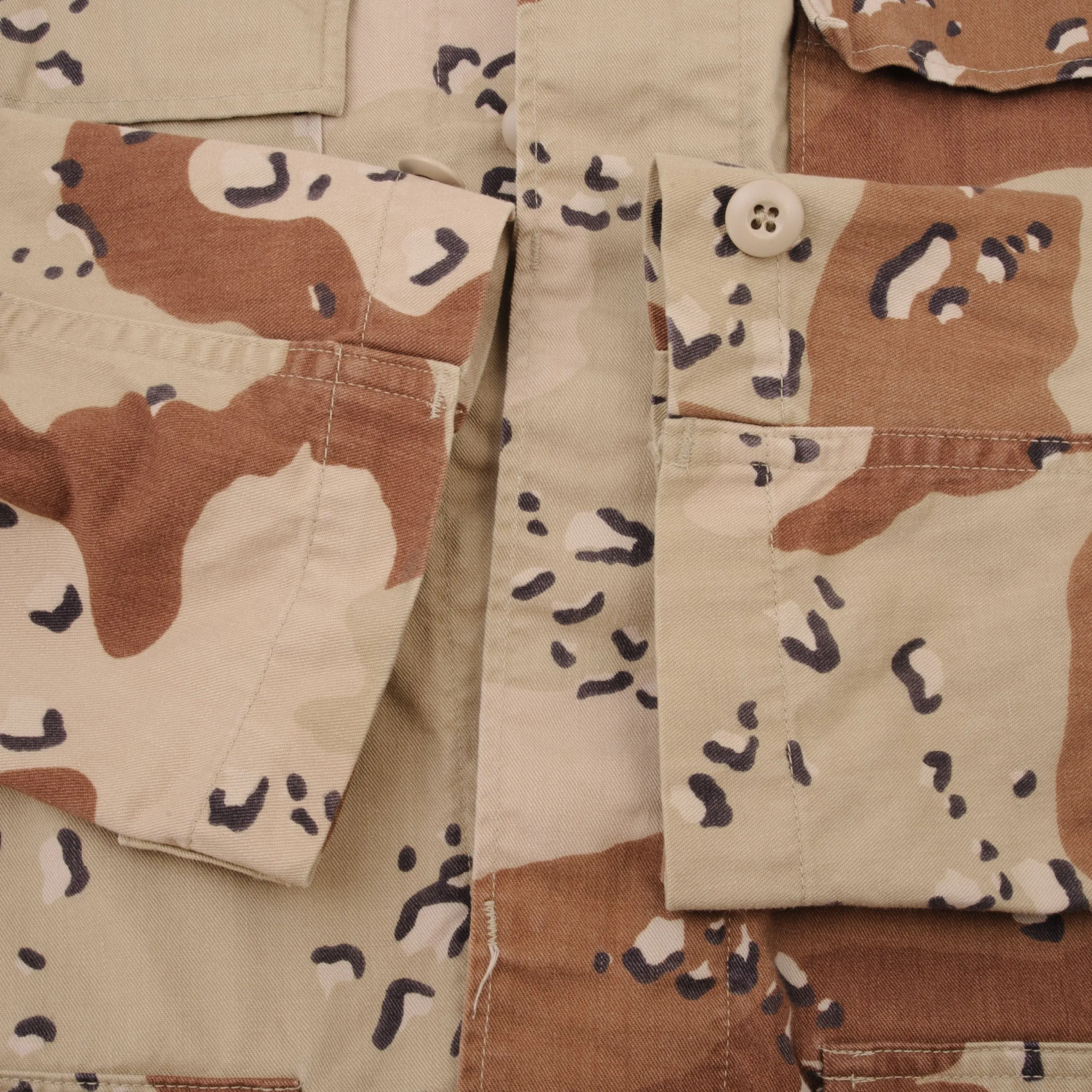 VINTAGE US ARMY DESERT CAMO CHOCOLATE CHIP JACKET 1990 LARGE LONG