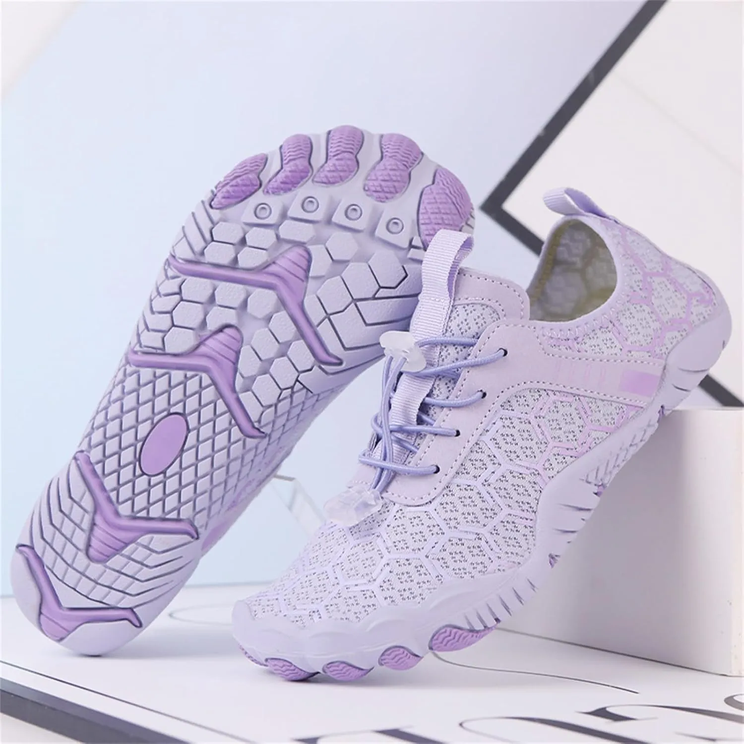 Water Shoes for Women Men,Lightweight Barefoot Quick Dry Hiking Beach Shoes,Non-Slip & Wide Toe Box Surfing Comfortwear,Summer Breathable Barefoot Footwear with Adjustable Strap