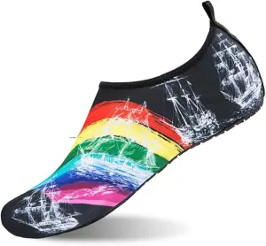 Water Sports Shoes Barefoot Quick-Dry Yoga Socks Slip-on for Men Women Beach Non Slip Indoor Outdoor Walking Exercise Wear Sport Accessories Swim Pool Camping Must Haves Adult