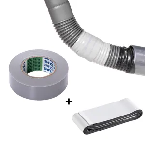 Waterproof Duct Tape for Hose Repair 0.75 inch x 11 yard Grey Tape with 1.2 inch x 20 inch Waterproof Butyl Sealant Tape Hose Repair Tape Heavy Duty Duct Tape