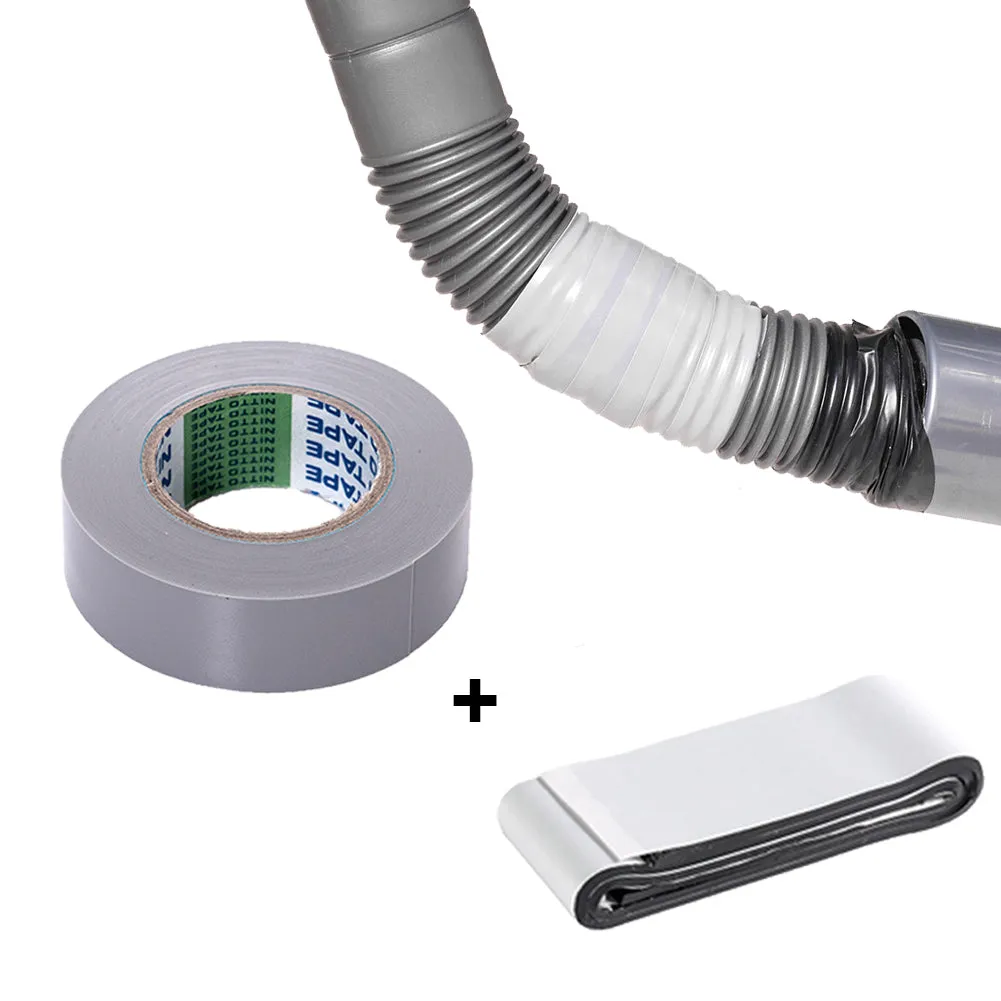 Waterproof Duct Tape for Hose Repair 0.75 inch x 11 yard Grey Tape with 1.2 inch x 20 inch Waterproof Butyl Sealant Tape Hose Repair Tape Heavy Duty Duct Tape