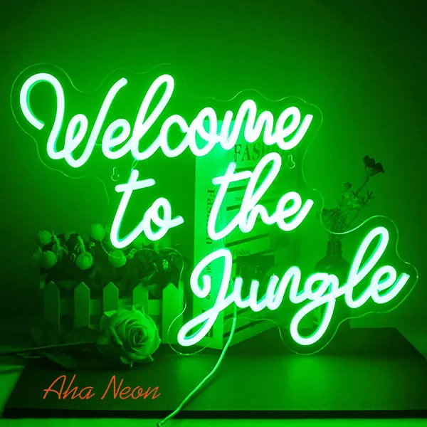 Welcome to the Jungle Neon Sign