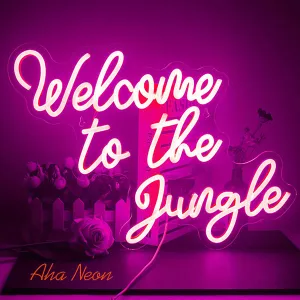 Welcome to the Jungle Neon Sign