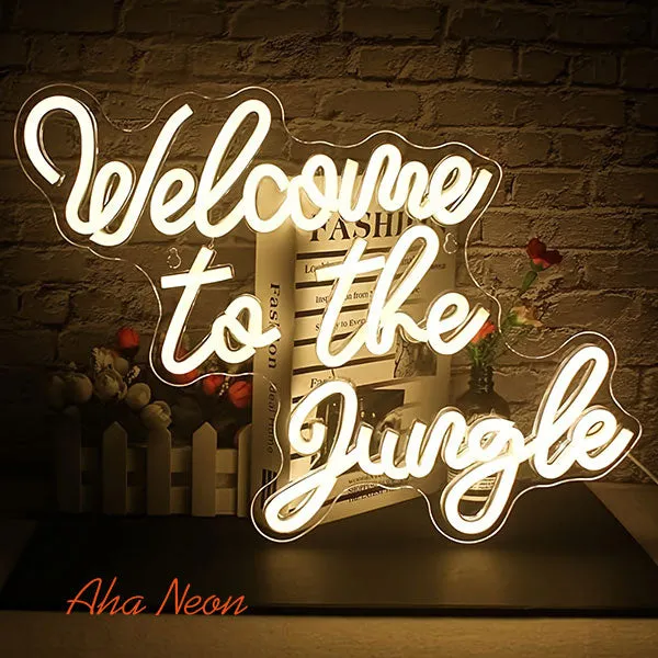 Welcome to the Jungle Neon Sign