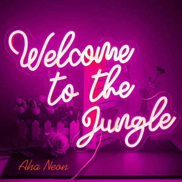 Welcome to the Jungle Neon Sign