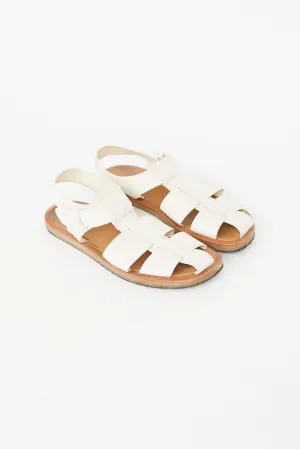 White & Beige Fishermans Sandal