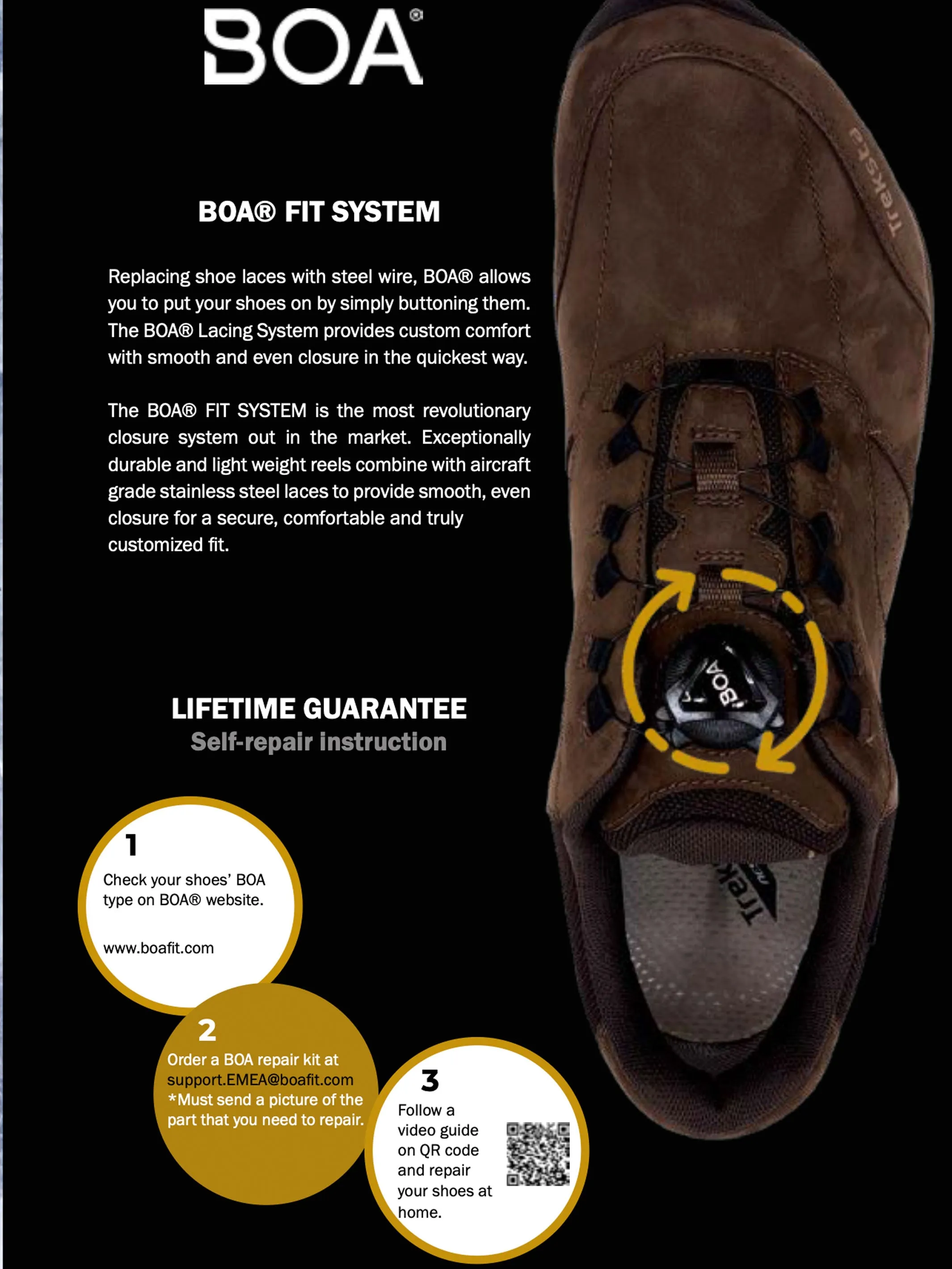 Winchester Pro 8" BOA Lace - Waterproof / Breathable Hiking / Hunting boot - Unisex