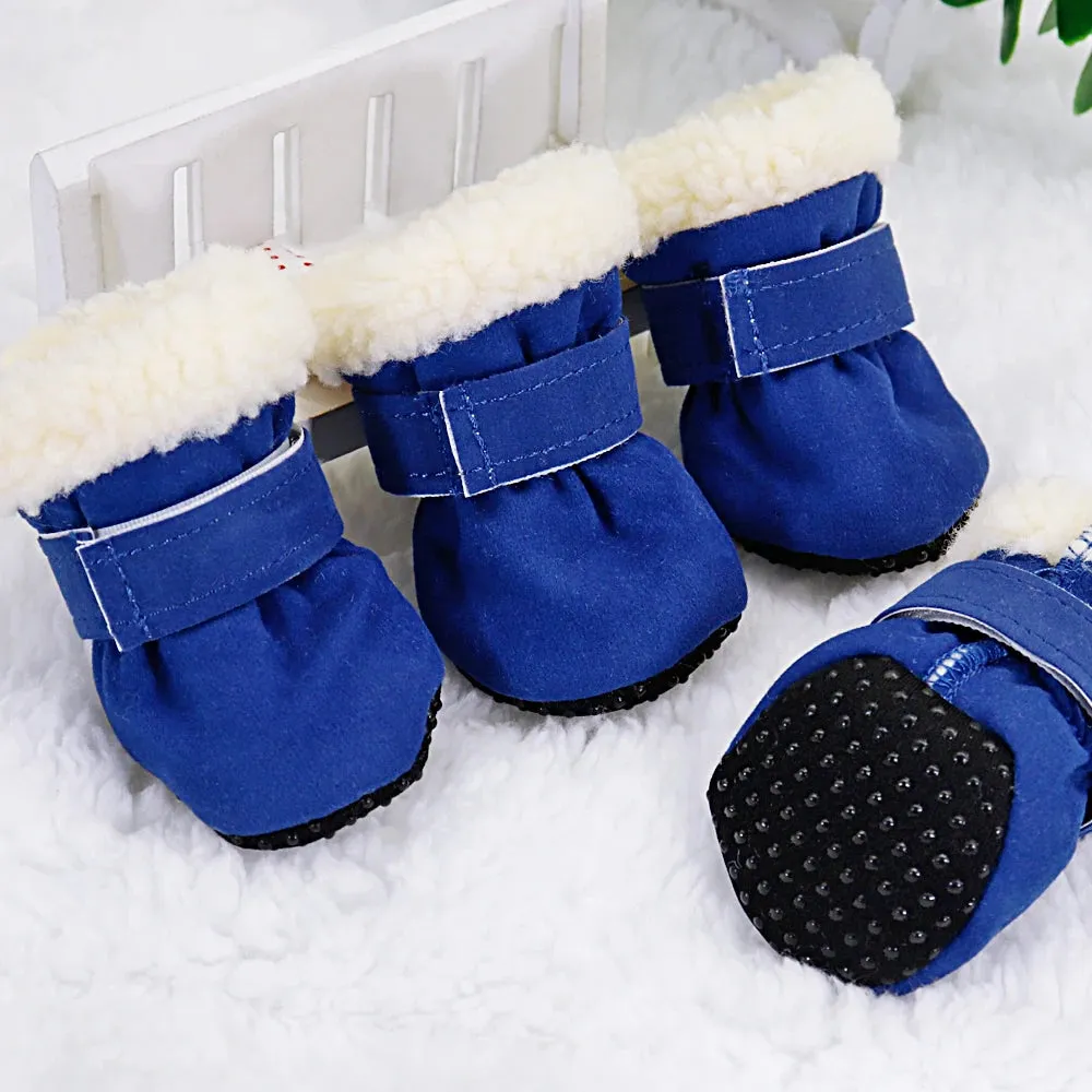 Winter Anti-Slip Dog Shoes - Snow Boots for Small Dogs & Cats