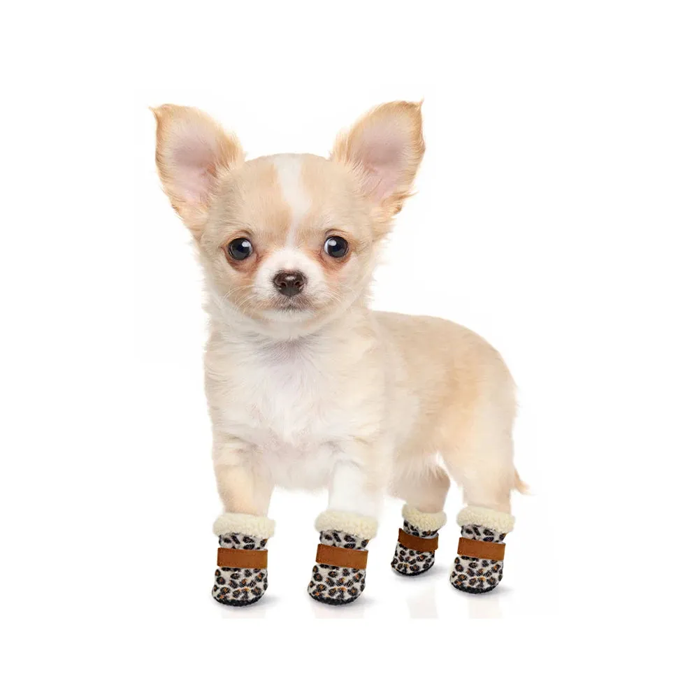 Winter Anti-Slip Dog Shoes - Snow Boots for Small Dogs & Cats