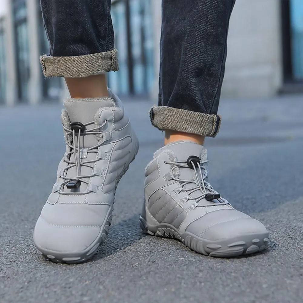 Winter Barefoot Shoes Women, Hike Winter Barefoot Footwear Men, Non-Slip & Waterproof Barefoot Boots Walking
