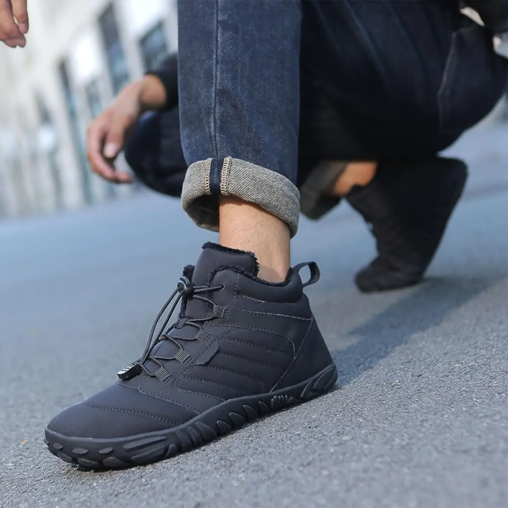 Winter Barefoot Shoes Women, Hike Winter Barefoot Footwear Men, Non-Slip & Waterproof Barefoot Boots Walking