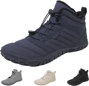 Winter Barefoot Shoes Women, Hike Winter Barefoot Footwear Men, Non-Slip & Waterproof Barefoot Boots Walking
