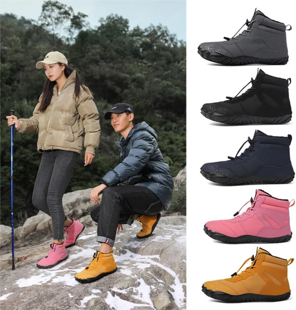 Winter Barefoot Shoes Women, Hike Winter Barefoot Footwear Men, Non-Slip & Waterproof Barefoot Boots Walking