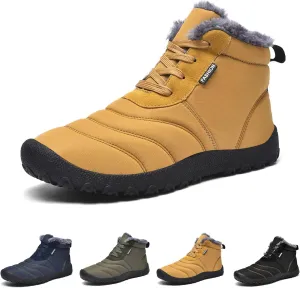 Winter Barefoot Shoes Women Men Waterproof Trail Running Shoes Hiking Shoes Toe Shoes High Warm and Non-Slip Boots