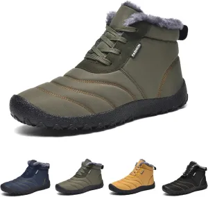 Winter Barefoot Shoes Women Men Waterproof Trail Running Shoes Hiking Shoes Toe Shoes High Warm and Non-Slip Boots