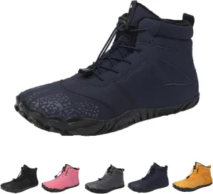 Winter Barefoot Shoes Women Men Waterproof Trail Running Shoes Hiking Shoes Toe Shoes High Warm and Non-Slip Boots