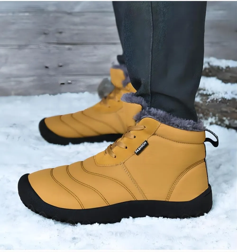 Winter Barefoot Shoes Women Men Waterproof Trail Running Shoes Hiking Shoes Toe Shoes High Warm and Non-Slip Boots
