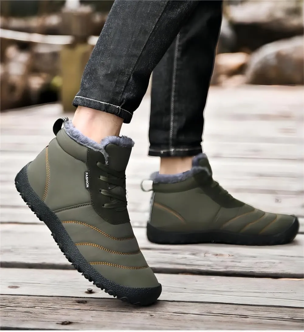 Winter Barefoot Shoes Women Men Waterproof Trail Running Shoes Hiking Shoes Toe Shoes High Warm and Non-Slip Boots