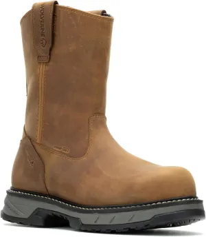 Wolverine Men's Reforce Wellington Waterproof Composite Toe Industrial Boot, Cashew, 8.5