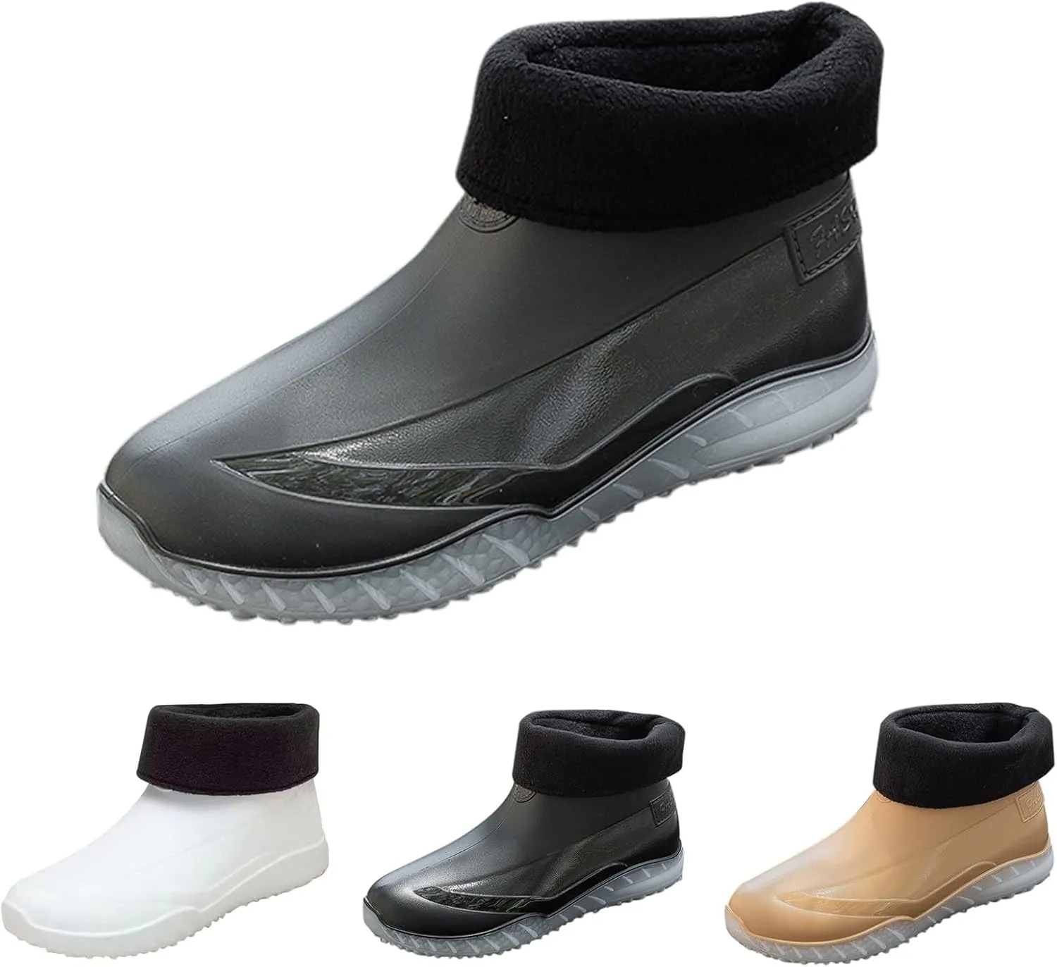 Women Rain Boots Waterproof Camping Shoes Non-slip Men's Rubber Rain Boots Ankle Rain Boots Outdoor Work Boots