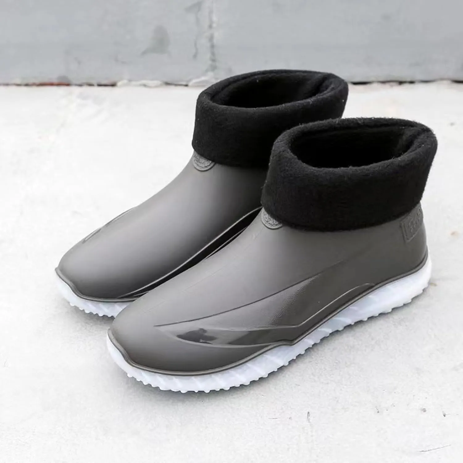 Women Rain Boots Waterproof Camping Shoes Non-slip Men's Rubber Rain Boots Ankle Rain Boots Outdoor Work Boots