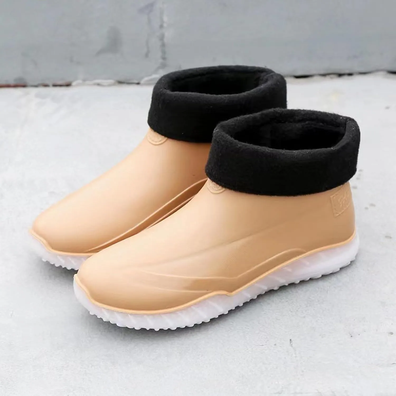 Women Rain Boots Waterproof Camping Shoes Non-slip Men's Rubber Rain Boots Ankle Rain Boots Outdoor Work Boots
