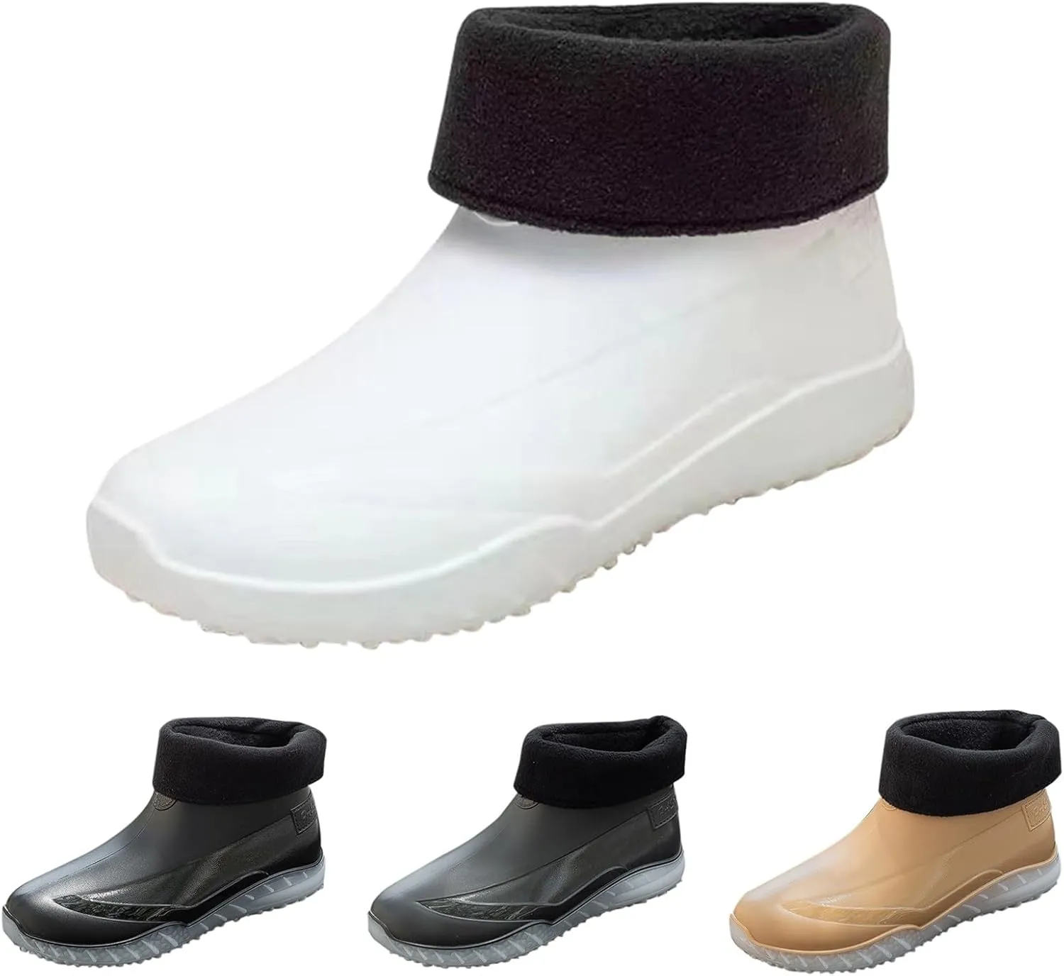 Women Rain Boots Waterproof Camping Shoes Non-slip Men's Rubber Rain Boots Ankle Rain Boots Outdoor Work Boots