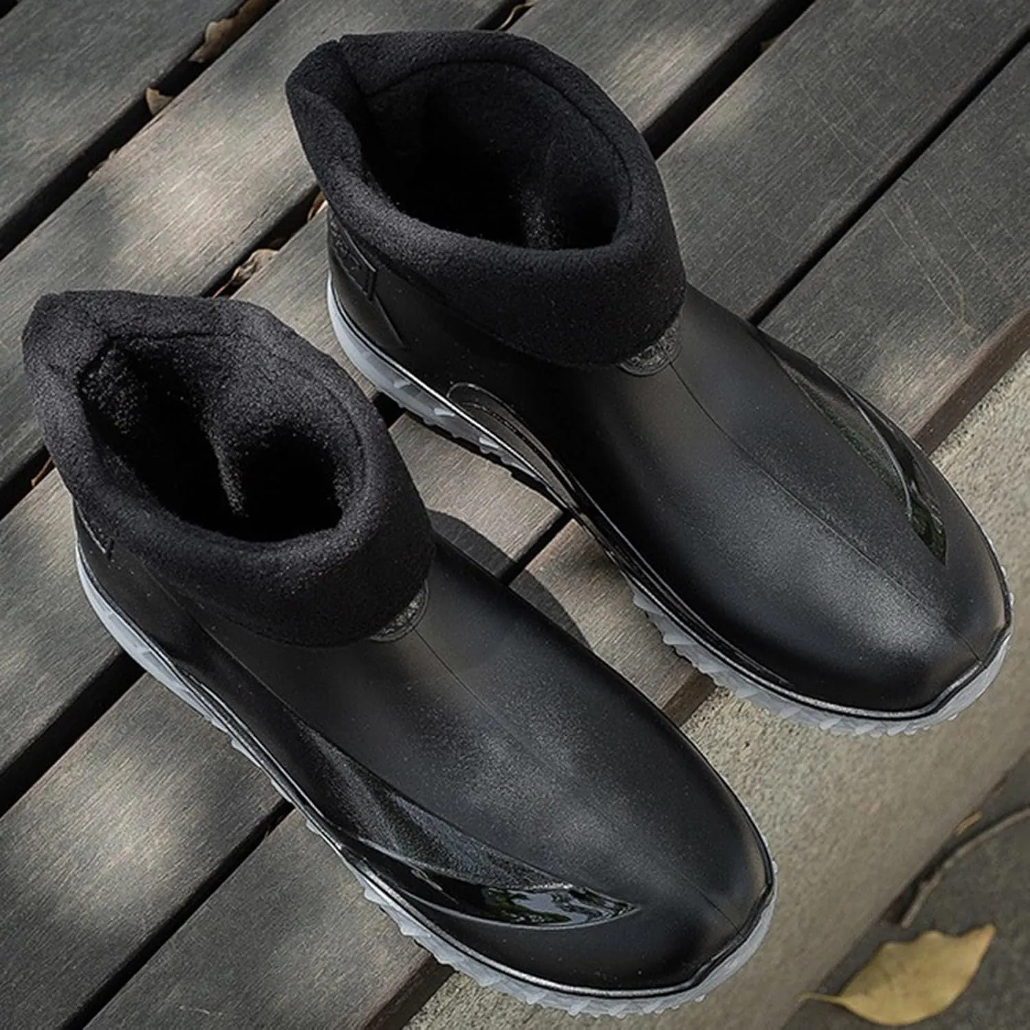 Women Rain Boots Waterproof Camping Shoes Non-slip Men's Rubber Rain Boots Ankle Rain Boots Outdoor Work Boots