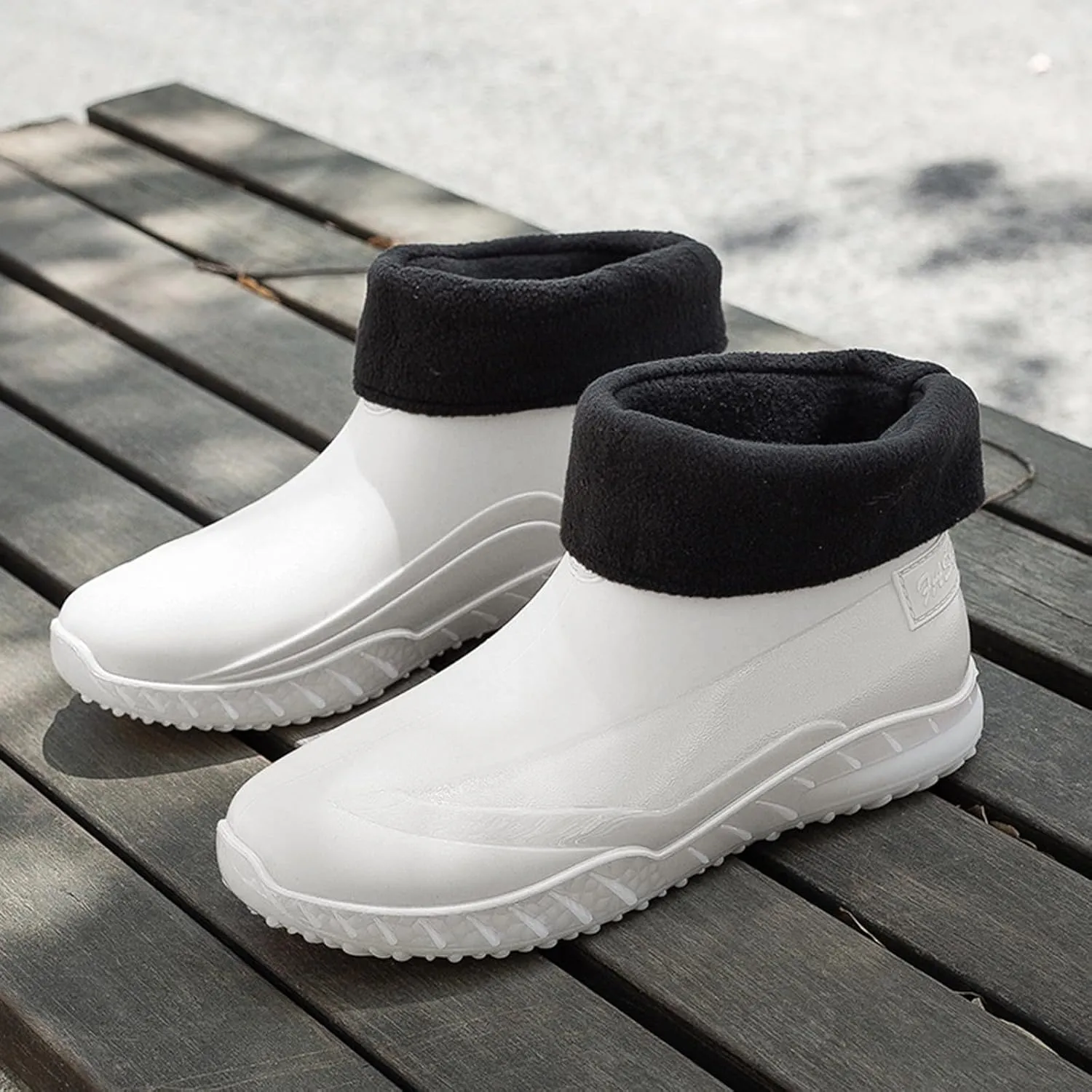 Women Rain Boots Waterproof Camping Shoes Non-slip Men's Rubber Rain Boots Ankle Rain Boots Outdoor Work Boots