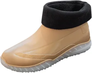 Women Rain Boots Waterproof Camping Shoes Non-slip Men's Rubber Rain Boots Ankle Rain Boots Outdoor Work Boots