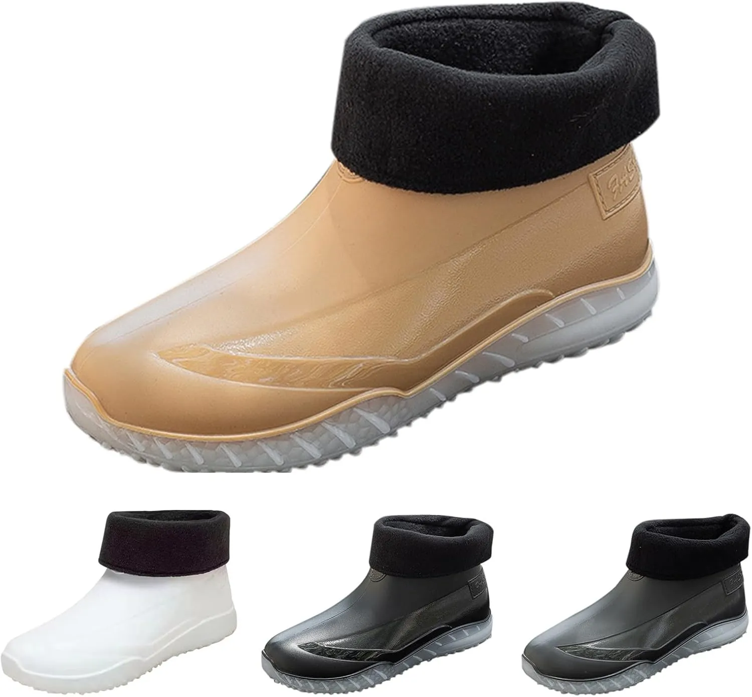 Women Rain Boots Waterproof Camping Shoes Non-slip Men's Rubber Rain Boots Ankle Rain Boots Outdoor Work Boots