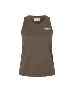 Women's Balance Sleeveless Top - Dusty Brown