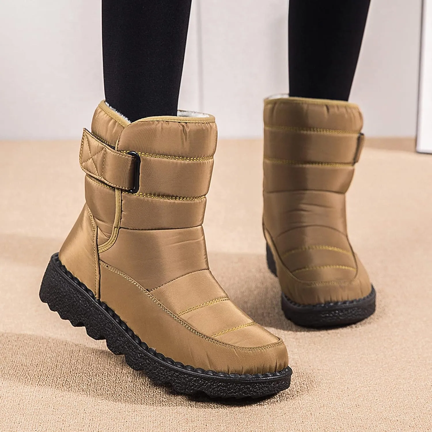Womens Boots Winter Warm Winter Boots for Ladies Non Slip Snow Boots Womens Winter Ankle Boots Ladies Womens Slip On Snow Boot Waterproof Rain Boots Women Mens Winter Booties
