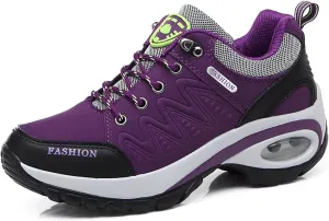 Womens Breathable Walking Shoes Sports Running Sneakers Waterproof Backpacking Climbing Hiking Shoes Camping